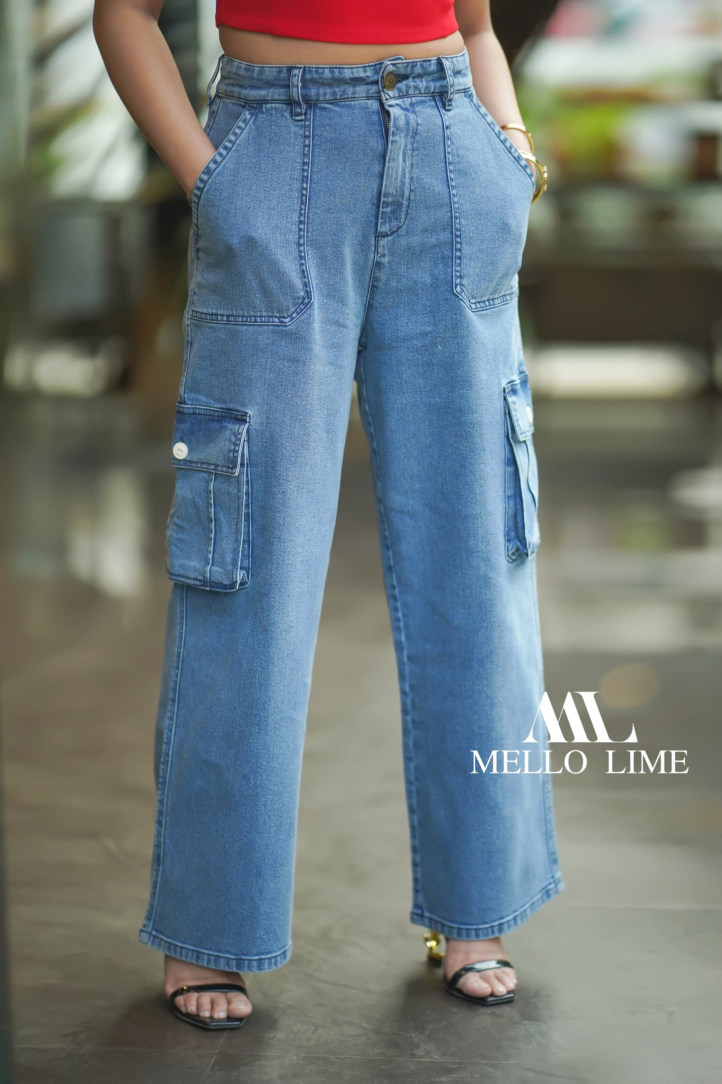 Denim Cargo Pant