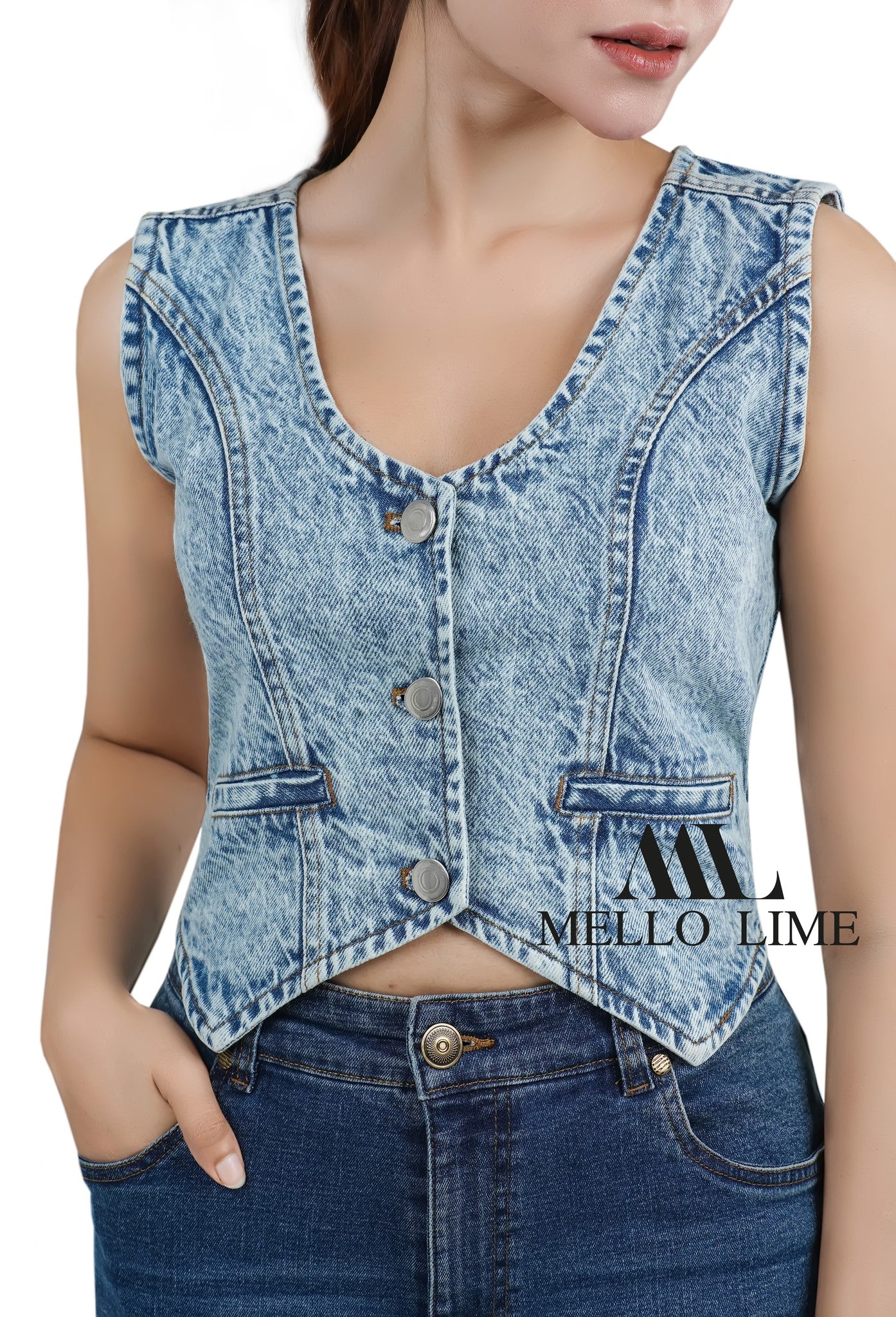 Denim vest