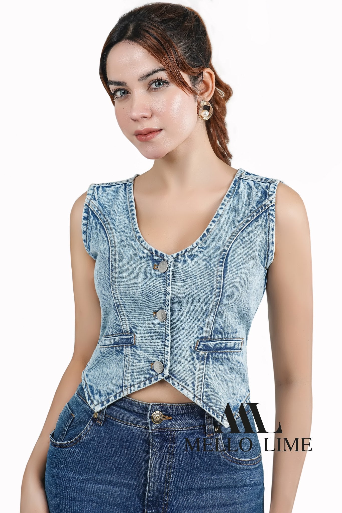 Denim vest