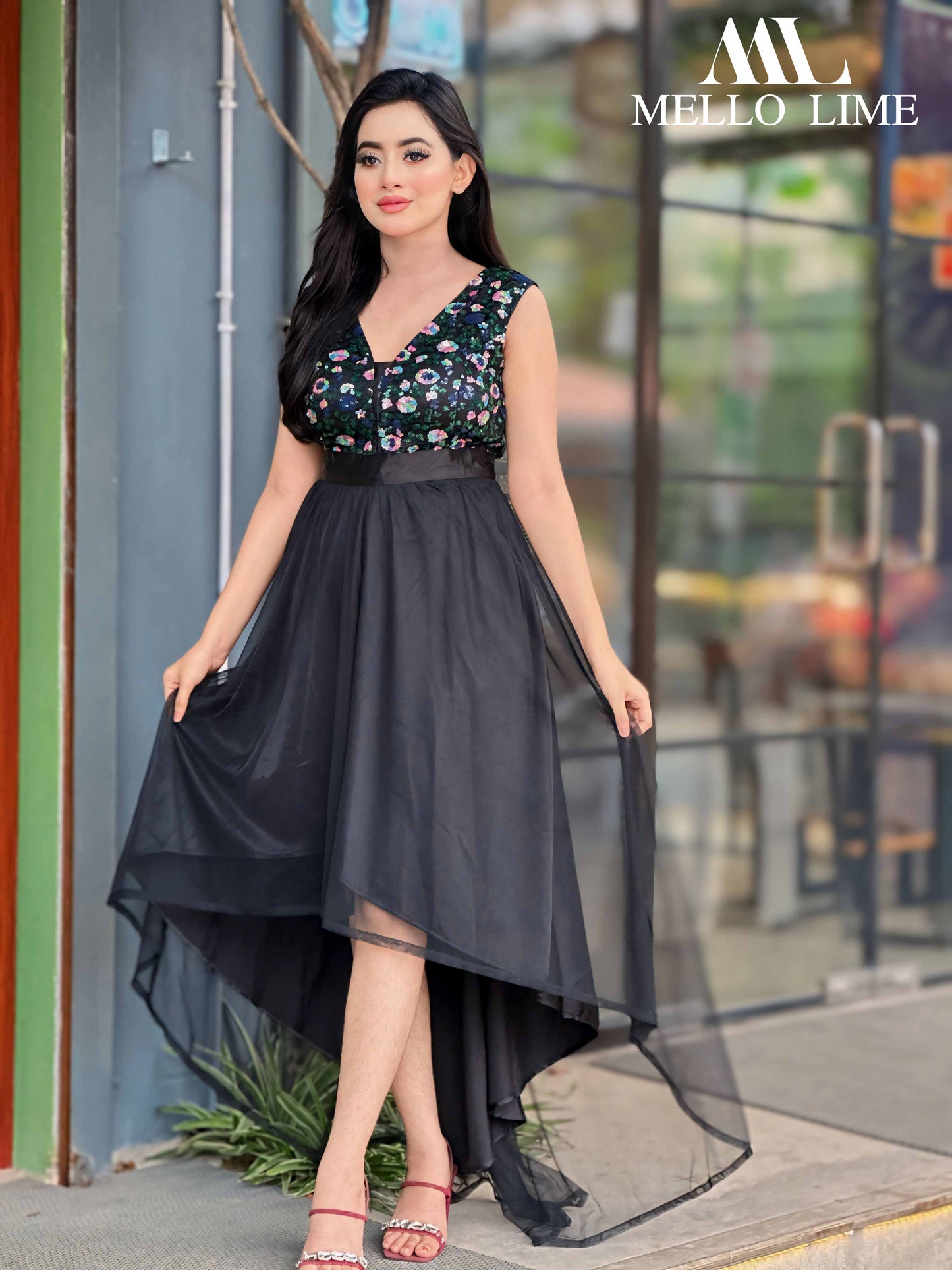 radiant Radiance black Sequince  Dress